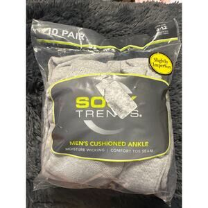 Sock Trends Men’s Cushioned Ankle Socks